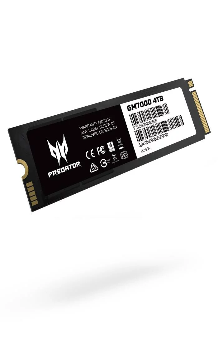 Acer M.2 2280 NVMe 4TB｜Acer Predator GM7000 Type