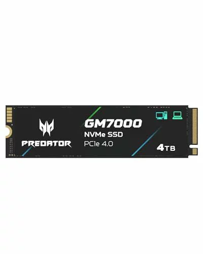 Acer M.2 NVMe 4TB｜Acer Predator GM7000 DRAMキャッシュ搭載 NVMe1.4 4