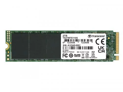 トランセンド M.2 2280 NVMe 2TB｜Transcend TS2TMTE110S Type2280 ×4