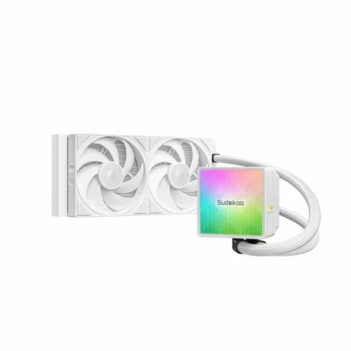 Sudokoo NEXAURA240ホワイト液体CPUクーラー:PWMポンプ&ARGBポンプヘッド搭載240mmAIOCPUクーラー-FDBファン採用水冷システムIntelLGA1851/1700/1200/115XAMD