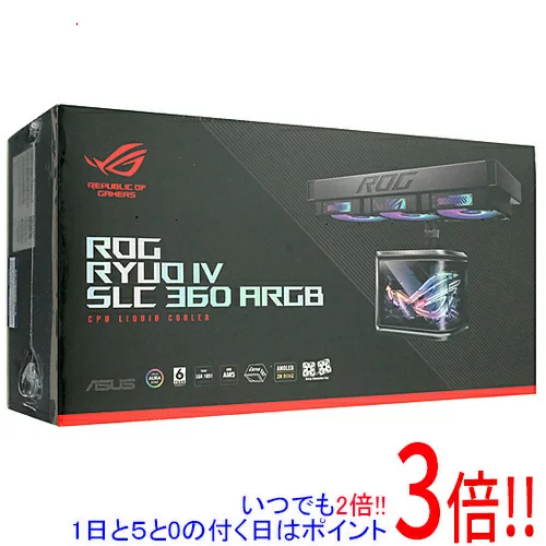 ASUS オールインワン水冷CPUクーラー ROG RYUO IV SLC 360 ARGB