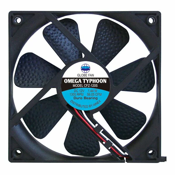 AINEX アイネックス ケースファン OMEGA TYPHOON 120mm 超静音タイプ CFZ-120SB(2531436)
