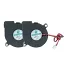 ANMBEST 2点セット 5015 DC12Vサイレントブラシレスブロワーラジアル冷却ファン2ピンブラシレス5CMファン50mmX 50mm X 15mm RepRap3Dプリンター部品用