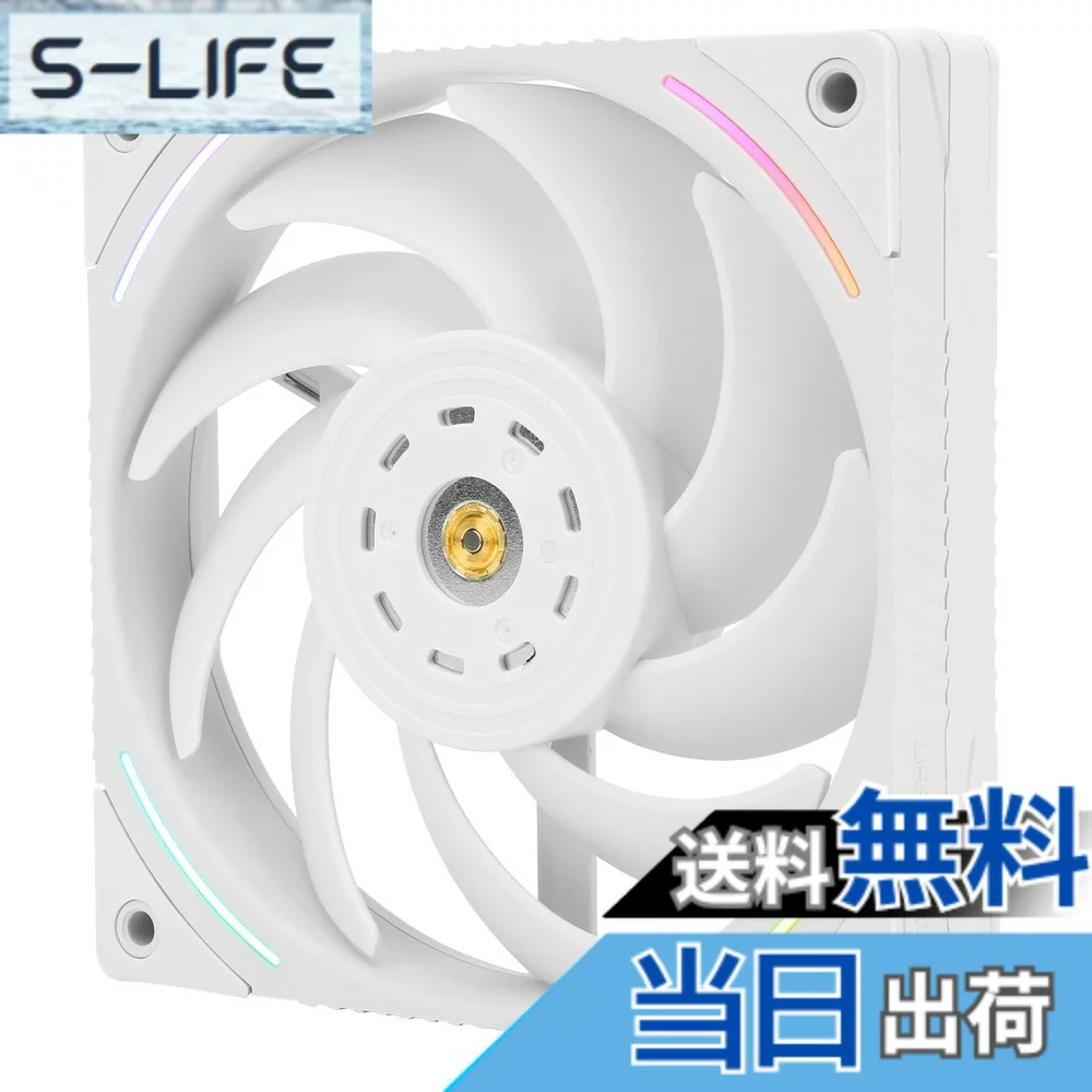 THERMALRIGHT 【送料無料】Thermalright TL-K12W コンピュータケースファン、高性能120mm PWMクーラーファン、2150RPM速度のPC PWMサイレントファン、白いCPU冷却ファン