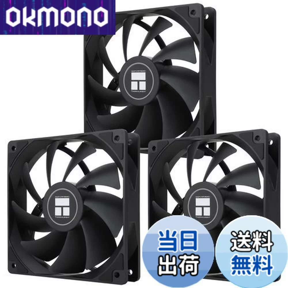 thermalright 【送料無料】Thermalright TL-C12C CPUファン 120mmケースクーラー、4ピンPWM静音コンピュータファン、S-FDBベアリング付き、最大1550RPM冷却ファン（3個）