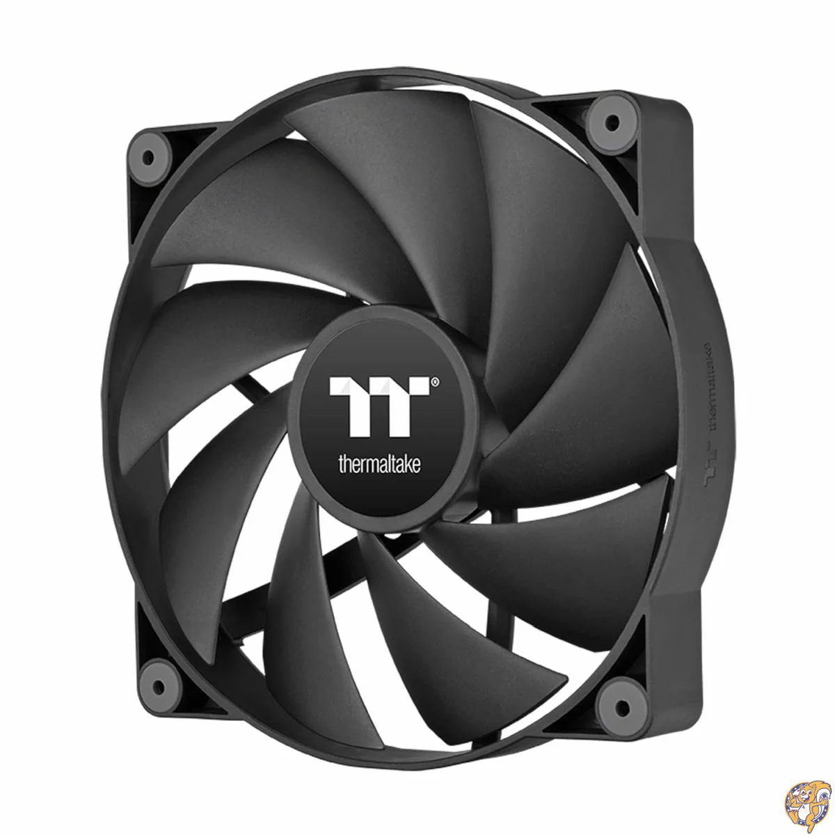 Thermaltake CT200 PWMファンシングルパック、PWM制御500~900RPM、エアフロー131.6CFM、油圧ベアリング、ケースファン、200mm x 200mm 30mm、ブラック、CL-F177-PL20BL-A