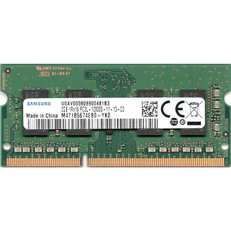 Samsung 新品 SAMSUNG PC3L-12800S (DDR3L-1600) 2GB SO-DIMM 204pin 型番：M471B5674EB0-YK0 ノートパソコン用メモリ 1.35V 低電圧メモリ バルク品