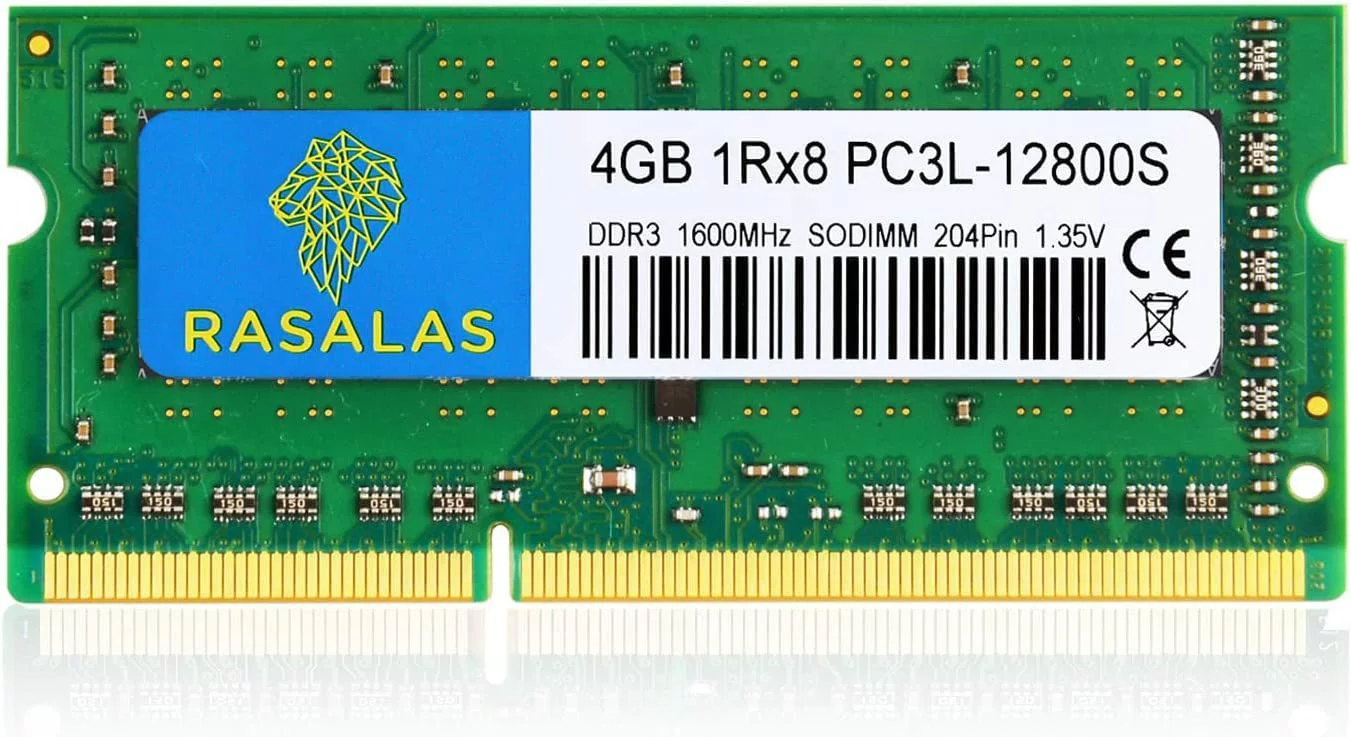 Adamanta Rasalas 4GB 1Rx8 PC3L-12800S DDR3L 1600MHz DDR3 SO-DIMM RAM 1.35V CL11 204-Pin PC3-12800 Laptop ノートPC用メモリ