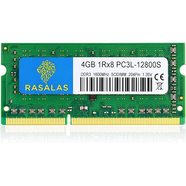Adamanta 4GB 1Rx8 PC3L-12800S DDR3L 1600MHz DDR3 SO-DIMM RAM 135V CL11 204-Pin PC3-12800 Laptop ノートPC用メモリ