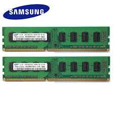 Samsung 【7/5 限定★P10倍】新品 サムソン/Samsung DIMM DDR3 SDRAM PC3-10600 4GB(2GBx2枚 ) PC3-10600U 240ピン DIMM デスクトップパソコン用メモリ 片面実装(1Rx8) 増設メモリ バルク品