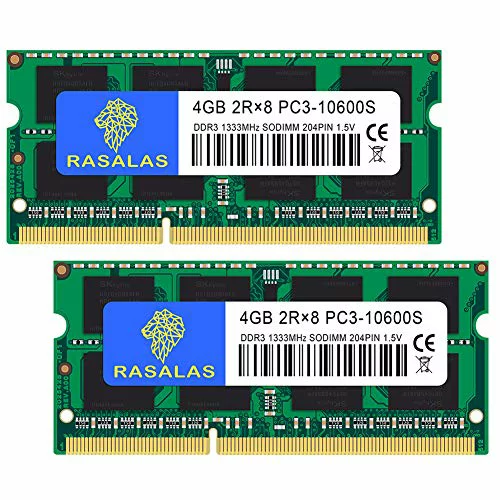 motoeagle PC3 10600 10700 4GB×2枚 DDR3 1333MHz ノートPC用メモリ1.5V 204Pin CL9 Non-ECC SO-DIMM Mac 対応