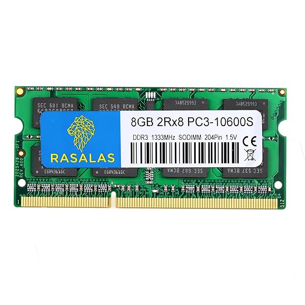 DDR3 1333MHz 8GB 10600S PC3-10600 SODIMM RAM CL9 204Pin Non-ECC ノートPC用 メモリ