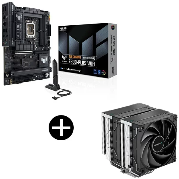ASUS TUF GAMING Z890-PLUS WIFI + DeepCool AK620 Set TUF GAMING Z890-PLUS WIFI + R-AK620-BKNNMT-G