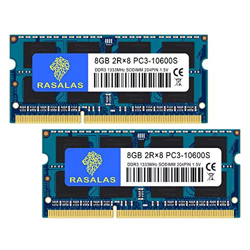 8GB PC3-10600 DDR3-1333MHz 8GB×2枚 ノートPC用 メモリ 16GB DDR3 10600S CL9 204Pin SO-DIMM RAM
