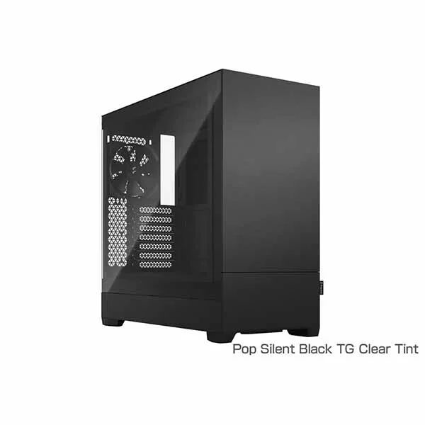 Fractal Design Pop Silent Black TG Clear Tint(4537694285858) 目安在庫=○ FD-C-POS1A-02