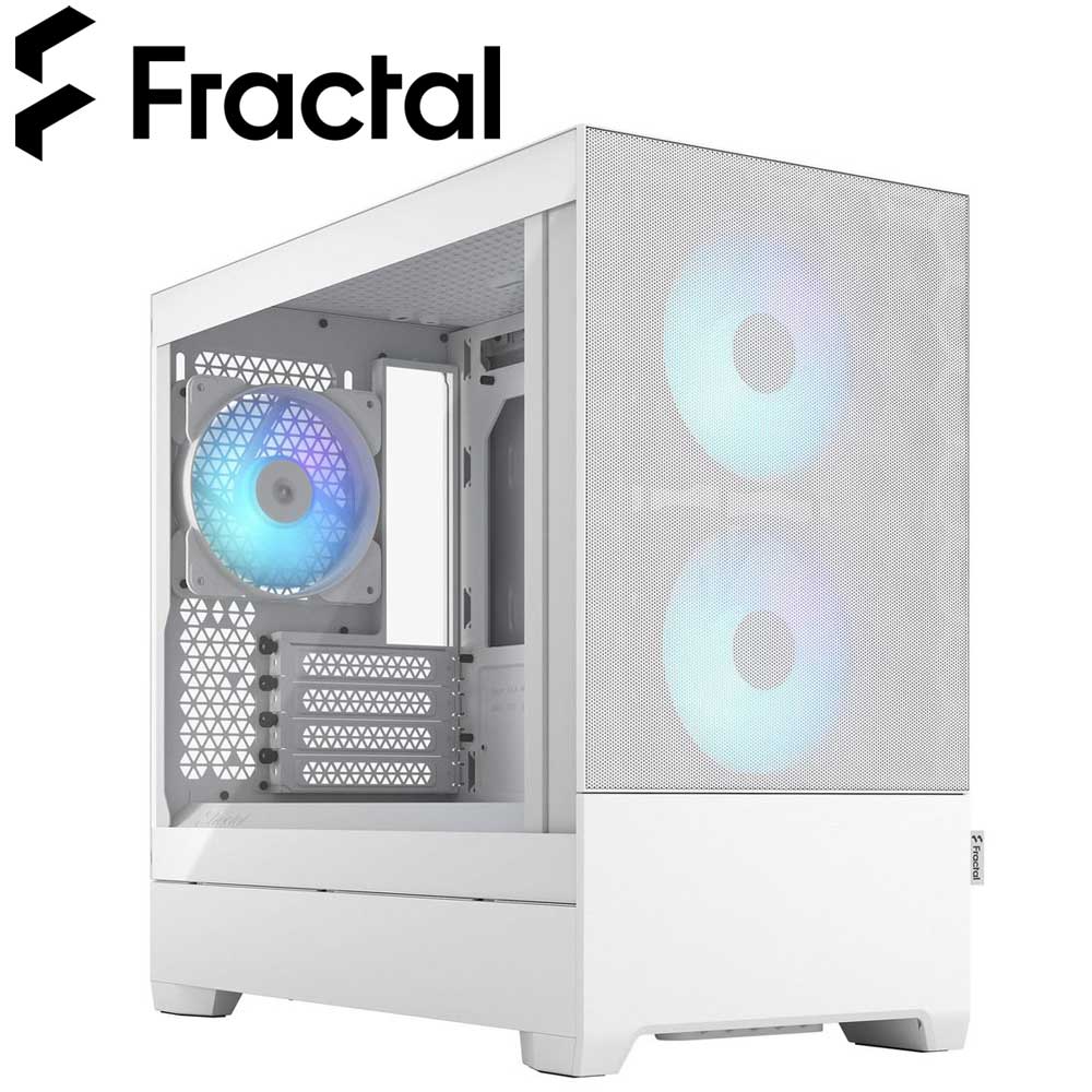 Fractal Design FD-C-POR1M-01 ミドルタワー型 Pop Mini Air RGB White TG Clear Tint