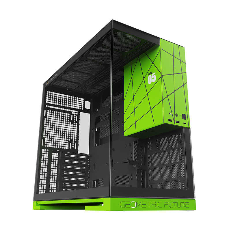 Geometric Future GEOMETRICFUTURE [ATX /Micro ATX /Extended ATX /Mini-ITX] Model 5 NV Style Edition ブラック/グリーン GF-M5-NVEdition GF-M5-NVEdit