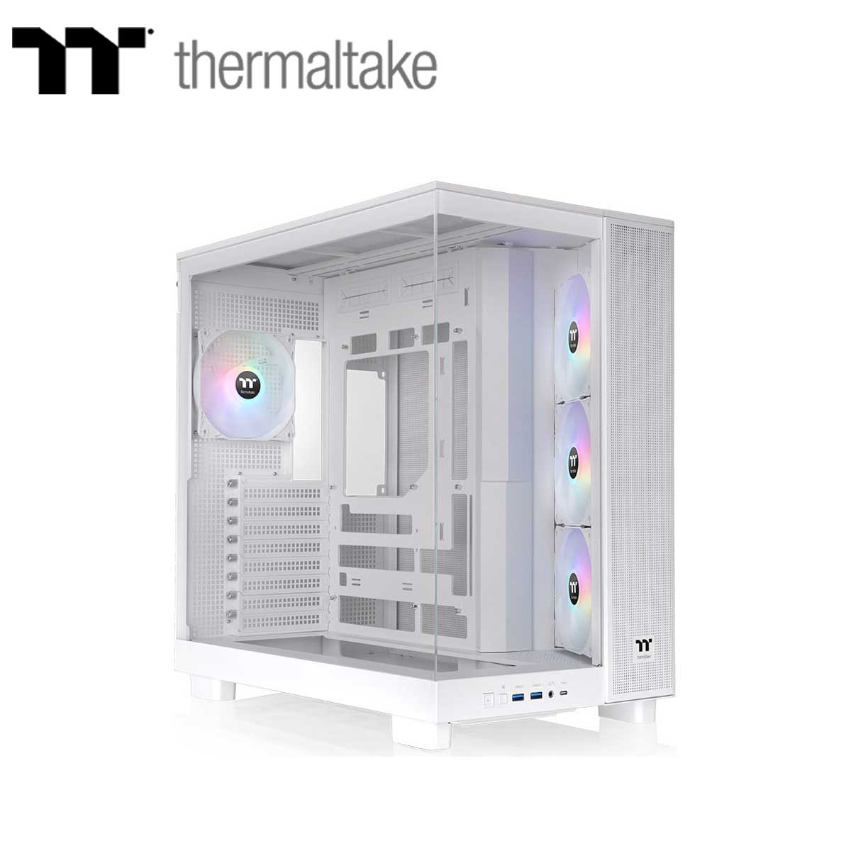 Thermaltake CA-11E-00M6WN-00 ミドルタワー型 View 380 XL TG ARGB Snow