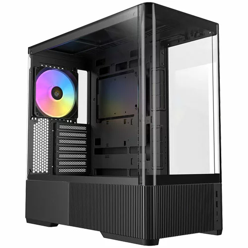 ANTEC ATX ミドルタワー C6 Curve ARGB ピラーレス 背面コネクタ対応 3×ARGBファン搭載 ブラック