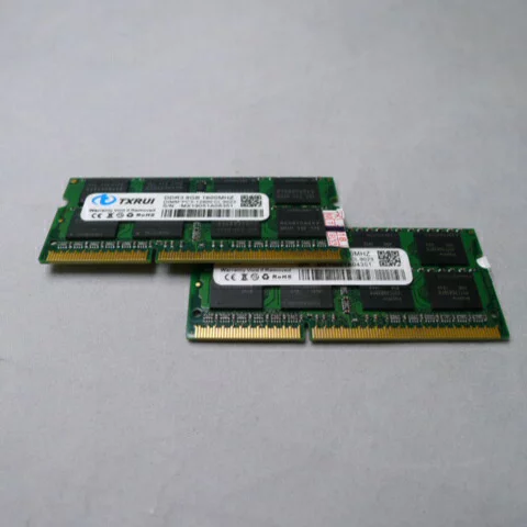 【新品】送料無料 TXRUI メモリ 8GB 2枚セット ノートパソコン用 DDR3 1600MHZ DIMM-PC3-12800 CL 9023