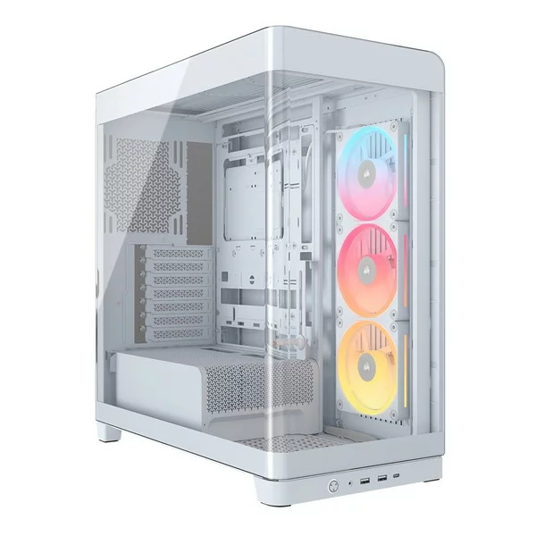 CORSAIR コルセア(メモリ) CC-9011317-WW ミドルタワー型 FRAME 4500X LX-R RGB iCUE LINK Panoramic Glass Mid-Tower White