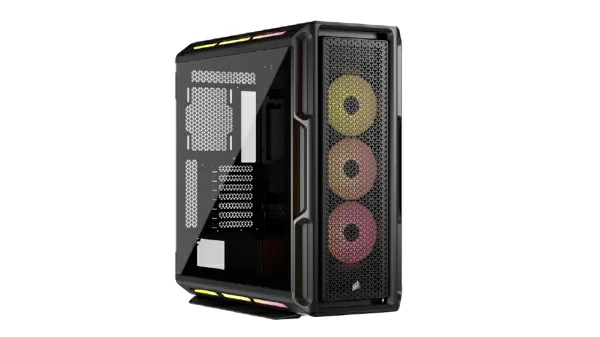 Corsair コルセアミドルタワー型 iCUE LINK 5000T LX RGB E-ATX/強化ガラスパネル/ブラック CC-9011298-WW(2654338)代引不可