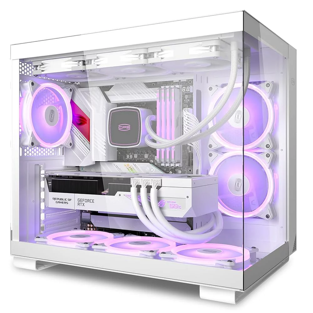 PCCOOLER CPS C3T500 ARGB タワー ATX タワー PCケー 透明ガラス (ホワイト)