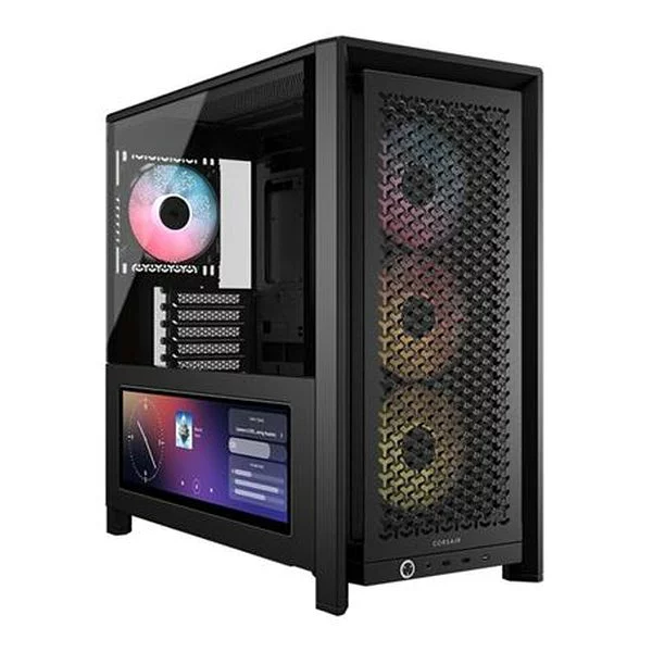 CORSAIR ｜コルセア [ATX /Micro ATX /Extended ATX /Mini-ITX] FRAME 4000D LCD RS ARGB Premium Black ブラック CC-9011326-WW