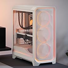 Fractal Design Meshify 3 Ambience Pro RGB White TG Clear Tint ミドルタワー型 クリアティント 強化ガラスパネル ホワイトFD-C-MES3A-05