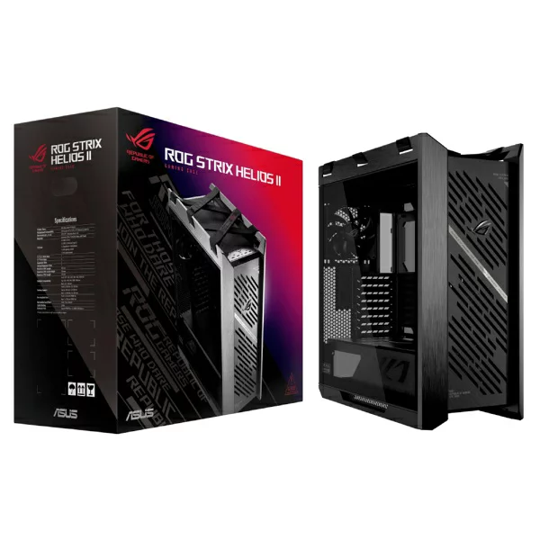 ASUS ｜エイスース [ATX /Micro ATX /Extended ATX /Mini-ITX] ROG Strix Helios II ブラック STRIX/HELIOS2/BK