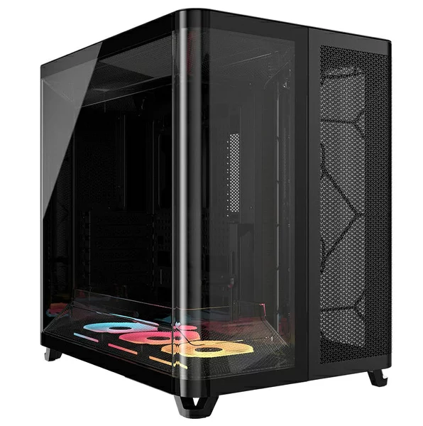 Corsair コルセア(メモリ) CC-9011320-WW ミドルタワー型 AIR 5400 LX-R iCUE LINK Tempered Glass Mid-Tower Black