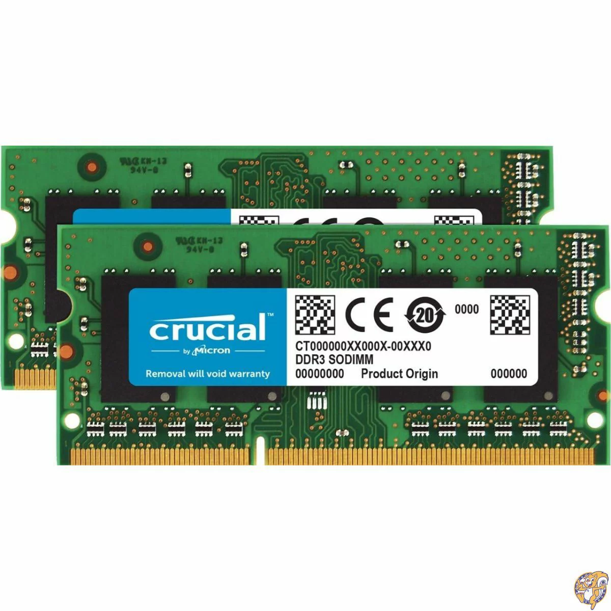 Crucial 4ギガバイトのDDR3 SDRAMのメモリモジュール モデルCT2KIT25664BF160B