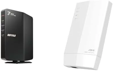 バッファロー WiFi ルーター無線LAN Wi-Fi 6 11ax / 11ac AX5400 4803+574Mbps WSR-5400AX6P/NWH + WiFi 中継機 Wi-Fi 6 11ax AX3000 2401+573Mbps WPS ワイドバンド EasyMesh 直挿し 内蔵アンテナ WEX-3000AX4/N