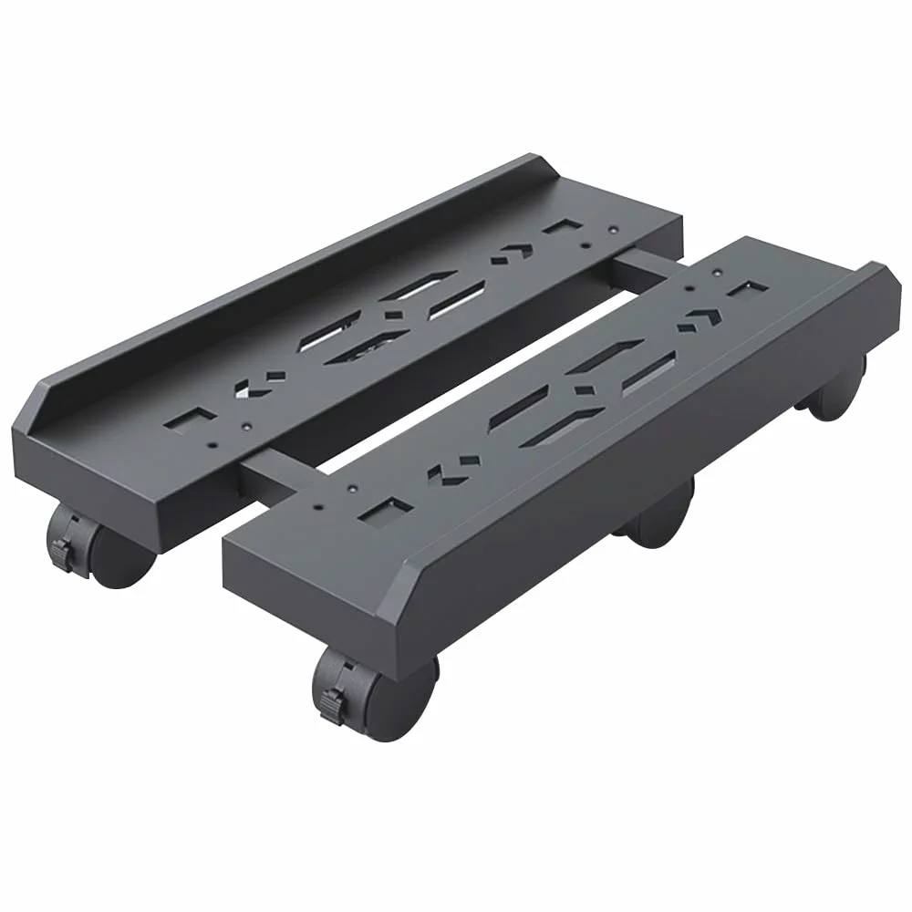 CPUスタンド キャスター付 パソコンワゴン デスクトップ用 ほこり対策 幅調整可能 耐荷重40kg パソコンスタンド