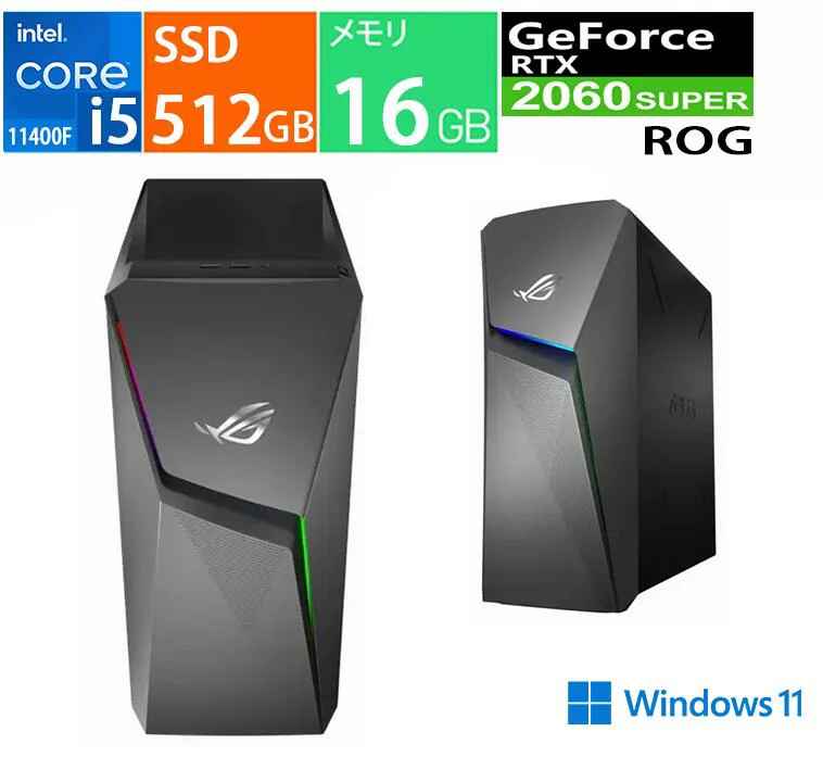 ROG Core i5-11400F 16GB RTX 2060 512GB