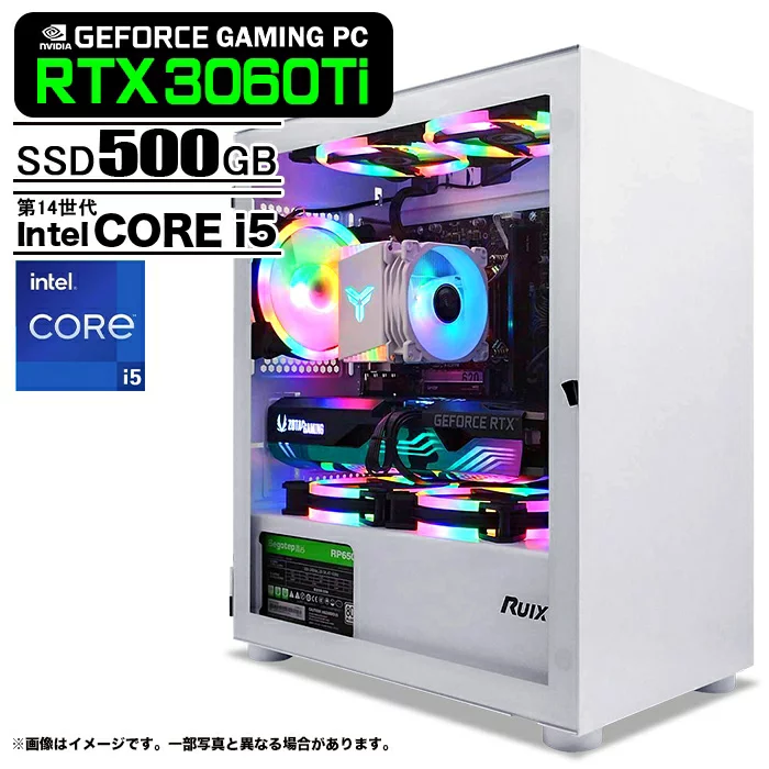 PASOUL Core i5-14400F 16GB GeForce RTX 3060シリーズ 500GB