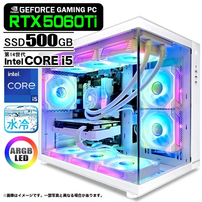 PASOUL Core i5-14400F 16GB RTX 5060 Ti 500GB GMQ360