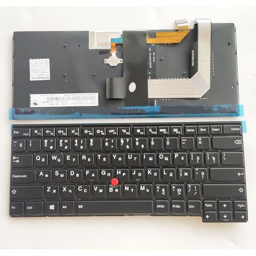 Chuhals US/RU ノートパソコンキーボード Lenovo 用 Thinkpad 13 2nd (20J1-20J2) S2(第2世代 20J3) T460S T470S TP00081A/B/S (バックライト付き RU付き) Chuhals304
