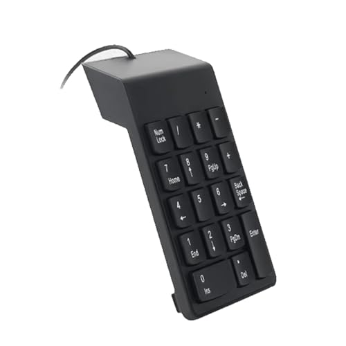 YPBEW 18キーコード付きテンキーキーボード、 クイックレスポンステンキー付き、 高速タイピングと人間工学に基づいたラップトップ、 デスクトップ用人間工学に基づいたキーボード