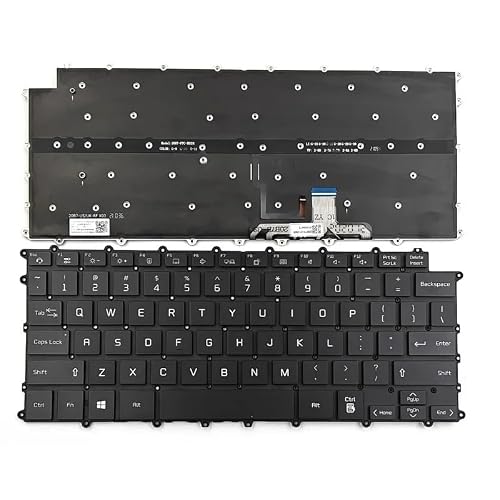 Chuhals LG for Gram 14Z90P 14Z90P-G 14Z90P-K 14T90P シリーズ ノートパソコン キーボード US ブラック バックライト付き AEW74230112T Chuhals304