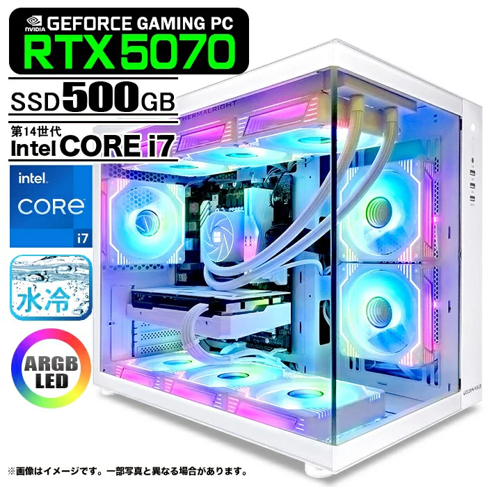 PASOUL Core i7-14700F 16GB RTX 5070 500GB GMQ360