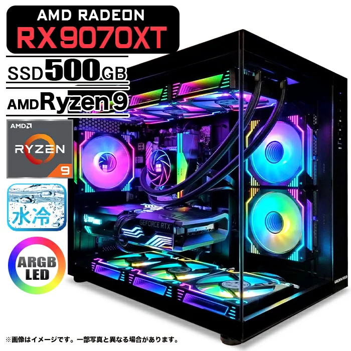 GMQ360 Ryzen 9 9950X3D 32GB RX 9070 XT 500GB