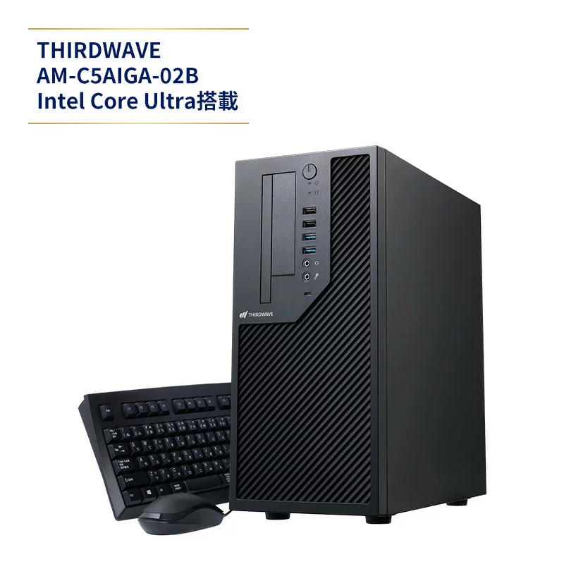 AM-C5AIGA-02B Core Ultra 5 225 16GB 500GB THIRDWAVE AM-C5AIGA-02B コンパクトデスクトップ 省スペース PC Intel