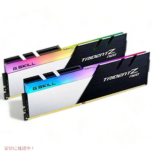 G.Skill (ジースキル) Trident Z Neo(AMD(アドバンスド・マイクロ・デバイシズ) Ryzen(ライゼン)用)シリーズ デスクトップメモリ 32GB (2 x 16GB) 288ピン RGB
