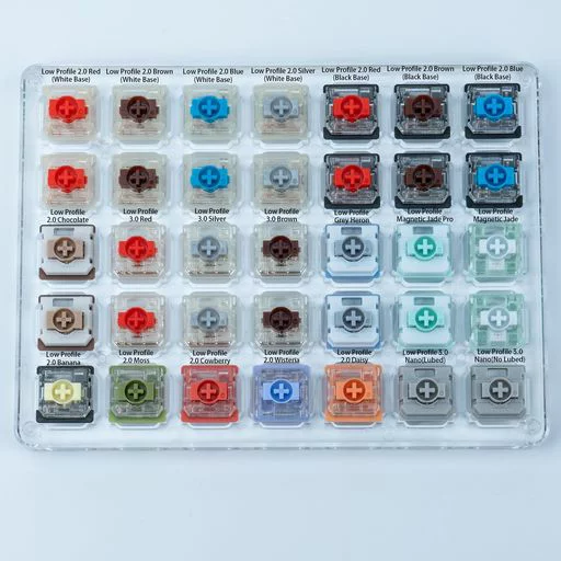 キーボード GATERON(ガテロン)薄型キーボードスイッチシリーズJadeProチョコレートバナナグレイヘロンスイッチロープロファイルゲーミングキーボード対応