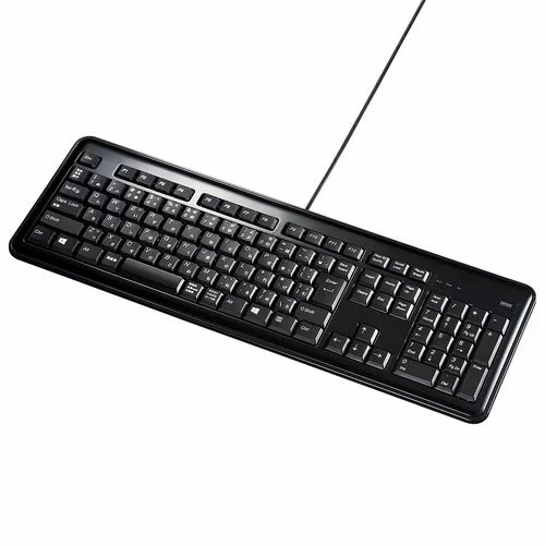 サンワサプライ 直送 USBハブ付キーボード（ブラック）