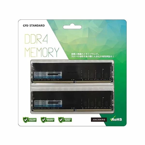 CFD シー・エフ・デー販売 CFD Standard デスクトップ用 メモリ DDR4 2666 (PC4-21300) 16GB×2枚 288pin DIMM 相