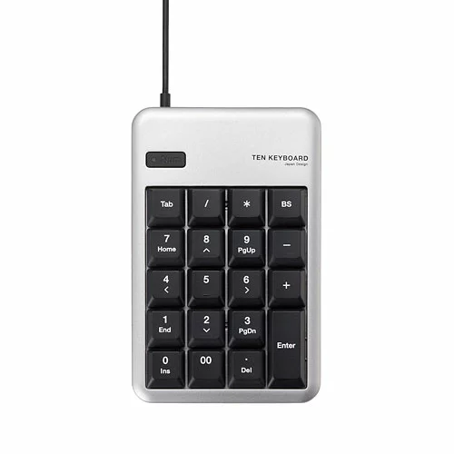 エレコム USBテンキーボード（シルバー） TK-TCM011SV