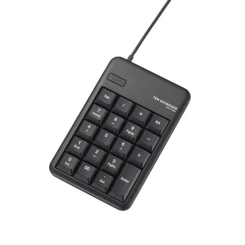 ELECOM エレコム ELECOM テンキーボード［USB／有線／Mサイズ］（ブラック） TK-TCM011BK