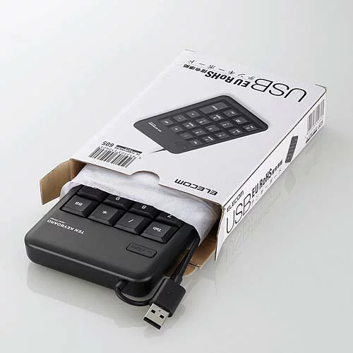 ELECOM エレコム(ELECOM) TK-TCM011BK/RS ブラック EU RoHS指令準拠 USBテンキーボード